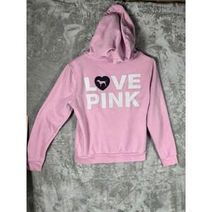 Victoria's Secret PINK Pink Zip Hoodie Womens Small Y2K Retro Streetwear